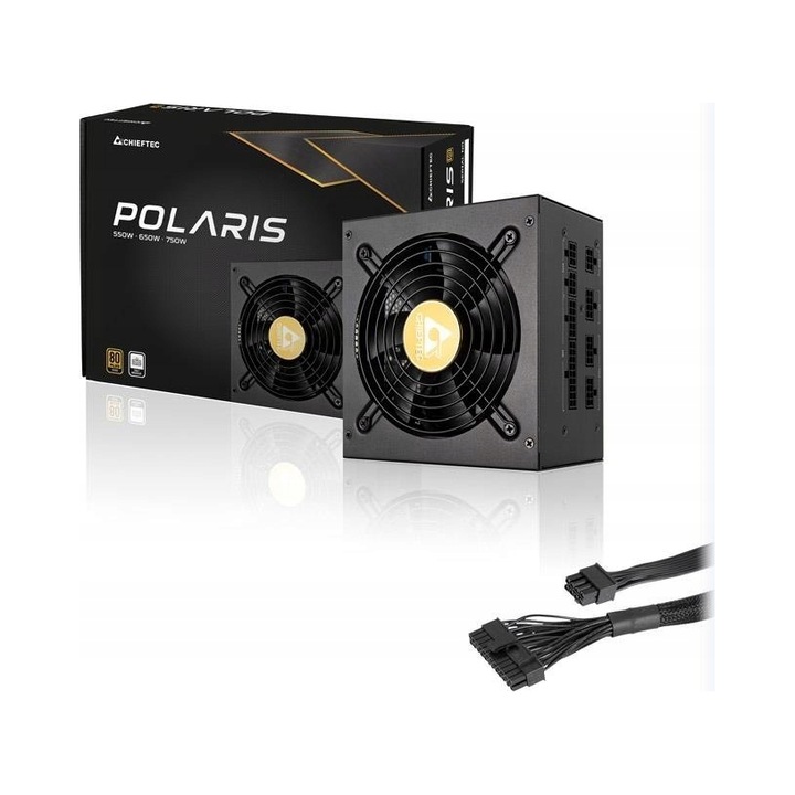 Sursa PC Chieftec PPS-750FC 750W 80PLUS Gold, 140mm, modulara