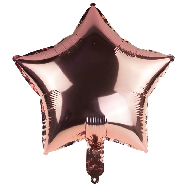 Fólia lufi, Top Gift, rózsaszín csillag, 44cm, készletben kapható