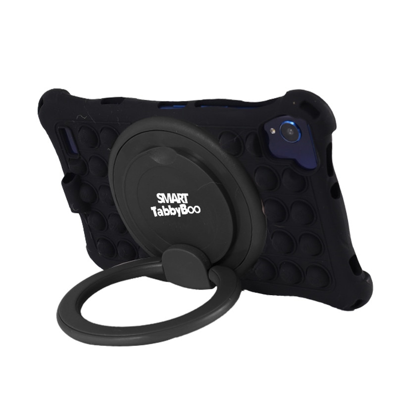 Tableta Popit, 8 inch, SIM card si Wi-Fi, 128GB, 8GB RAM, 1000 jocuri si activitati educative pentru copii, cartela SIM cadou, Android 12, OctaCore, ecranIPS, negru