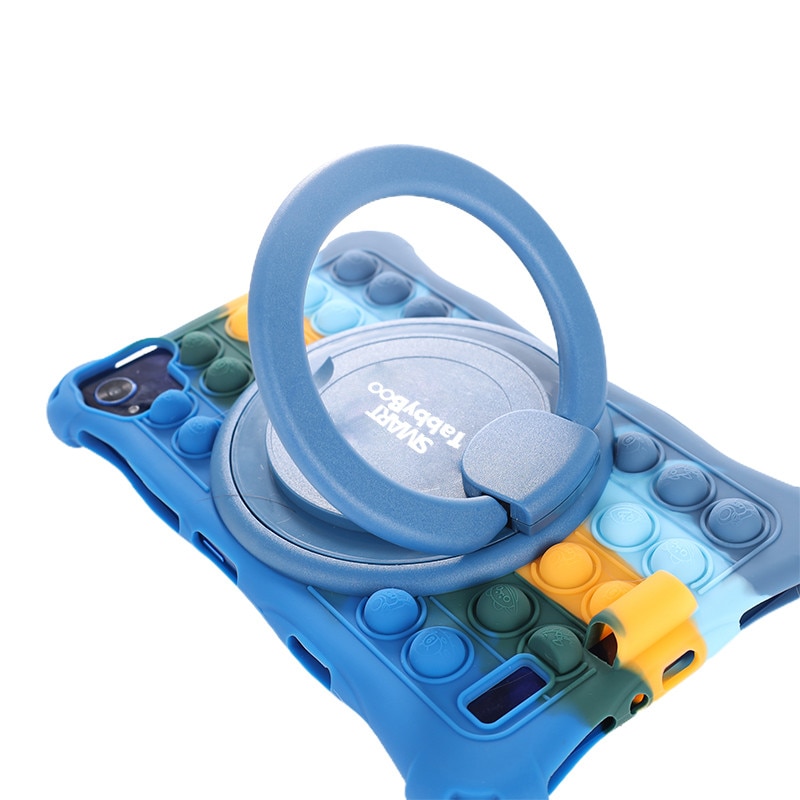 Tableta Popit, 8 inch, SIM card si Wi-Fi, 128GB, 8GB RAM, 1000 jocuri si activitati educative pentru copii, cartela SIM cadou, Android 12, OctaCore, ecranIPS, navy mixt