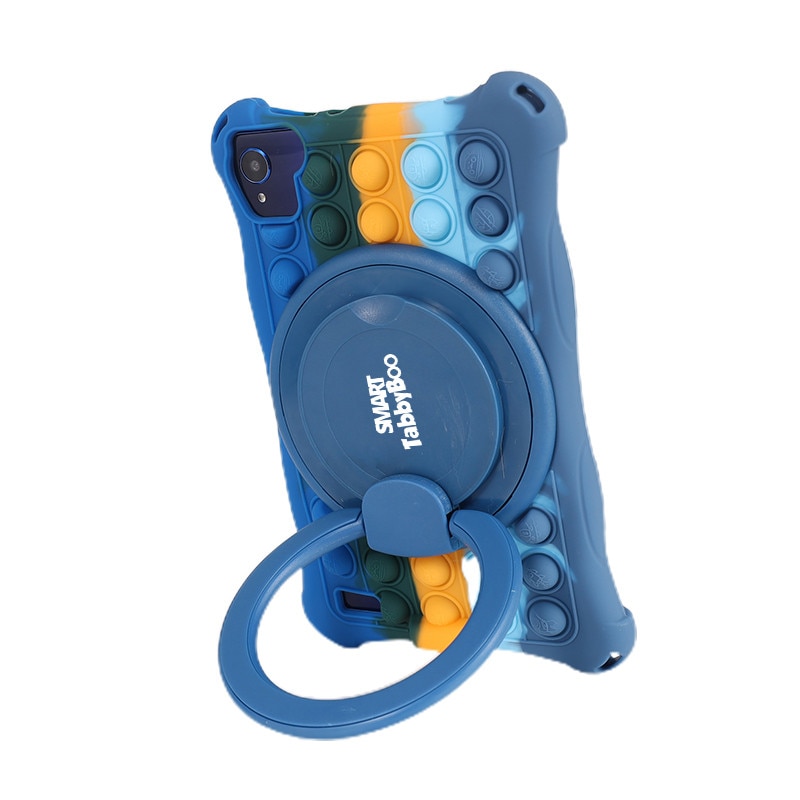 Tableta Popit, 8 inch, SIM card si Wi-Fi, 128GB, 8GB RAM, 1000 jocuri si activitati educative pentru copii, cartela SIM cadou, Android 12, OctaCore, ecranIPS, navy mixt