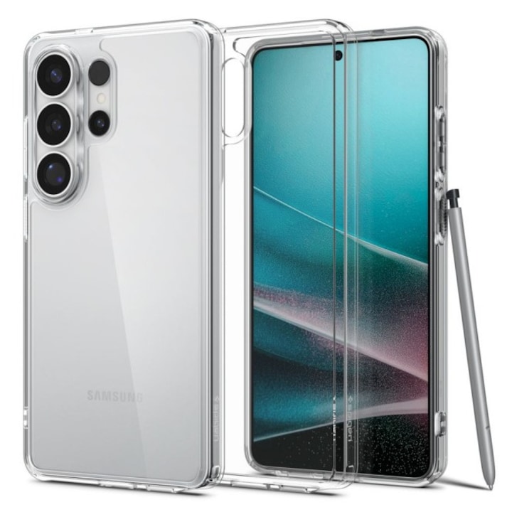 Husa Spate Spigen Ultra Hybrid Pentru Samsung Galaxy S26 ULTRA, Rezistenta La Socuri, Transparent