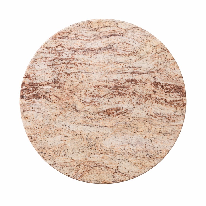 Blat pentru masa din granit Ivory Brown 60 CM diametru 2 CM grosime