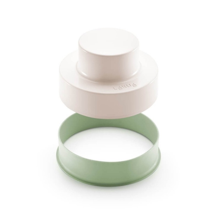 Recipient preparare burgeri vegetali Lekue 1010193, -20/+80°C, ABS, Verde