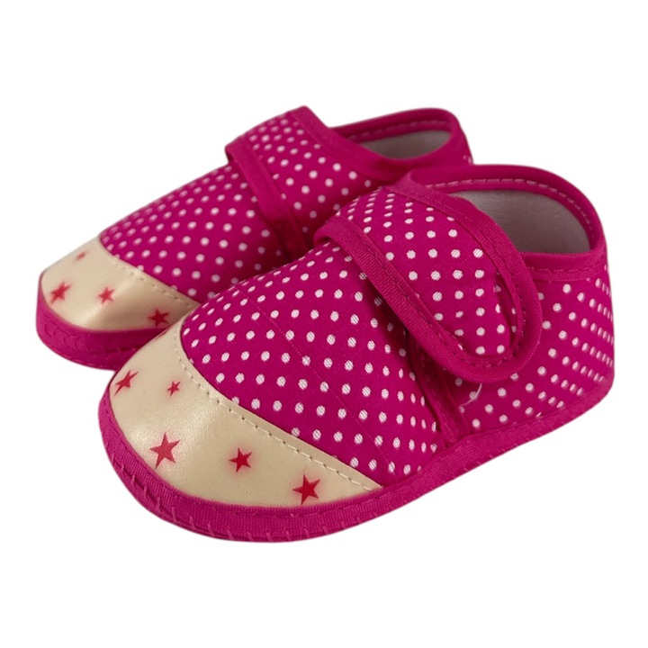 Botosei bebeluși Chippo 30101-3-DPK-L, Stele, Textil, L, 11.5 cm, 20 EU, Roz închis