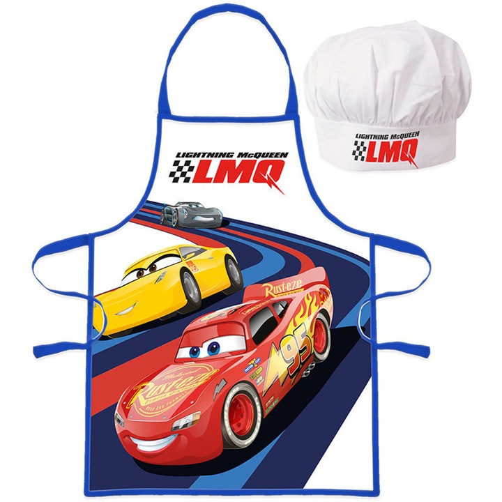 Sorturi bucatarie si gratar, Kids Euroswan, set sort si bonet, multicolor, ajustabil