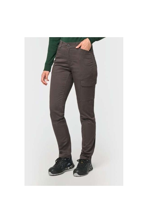 Pantaloni unisex de lucru rezistenti cu multiple buzunare, Designed To Work - WK709, Gri inchis