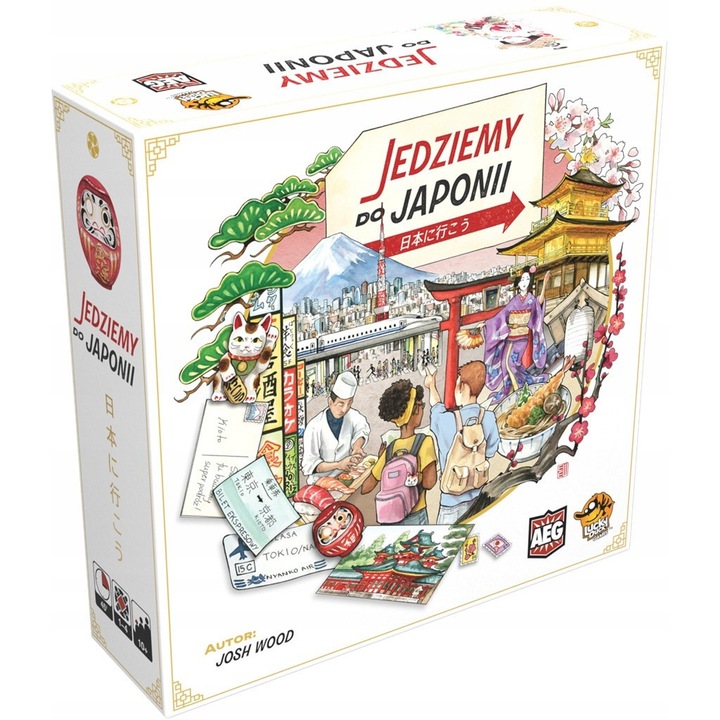 Társasjáték Jedziemy do Japonii, 1-4 játékos, 160 tevékenységkártya, 45-60 perc