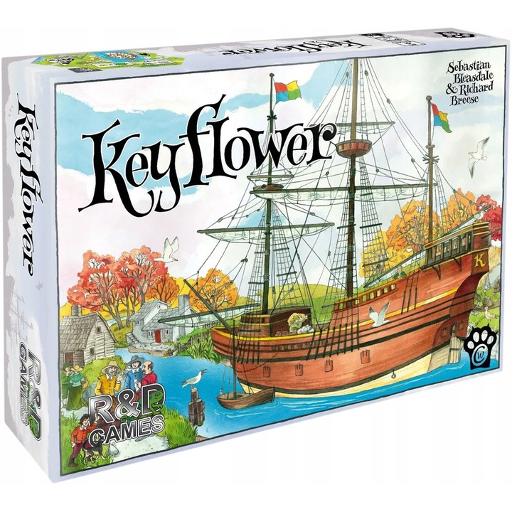 Keyflower társasjáték, 2-6 játékos, 12 év+, 90-120 perc, 31.4x22.4x7.3 cm