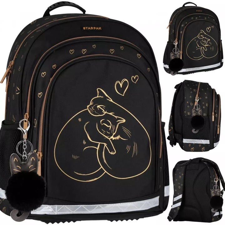 Iskolatáska Starpak, többszínű, 39,5x29x20 cm, 23 l