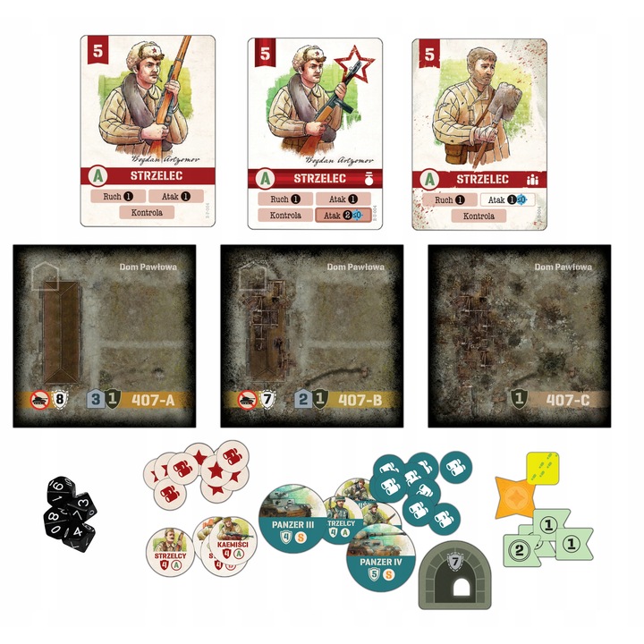 Társasjáték Nieustraszeni: Sztálingrád, 2 játékos, 15-18 év, 1 óra, lengyel