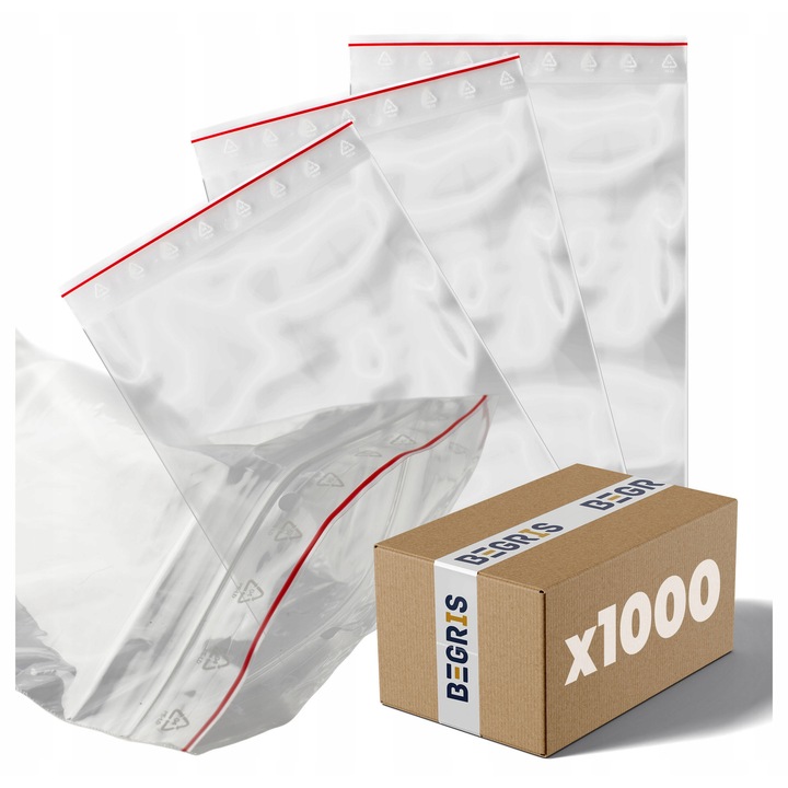 Pungi ZIP LOCK Begris, 350x450mm, set 1000 bucati