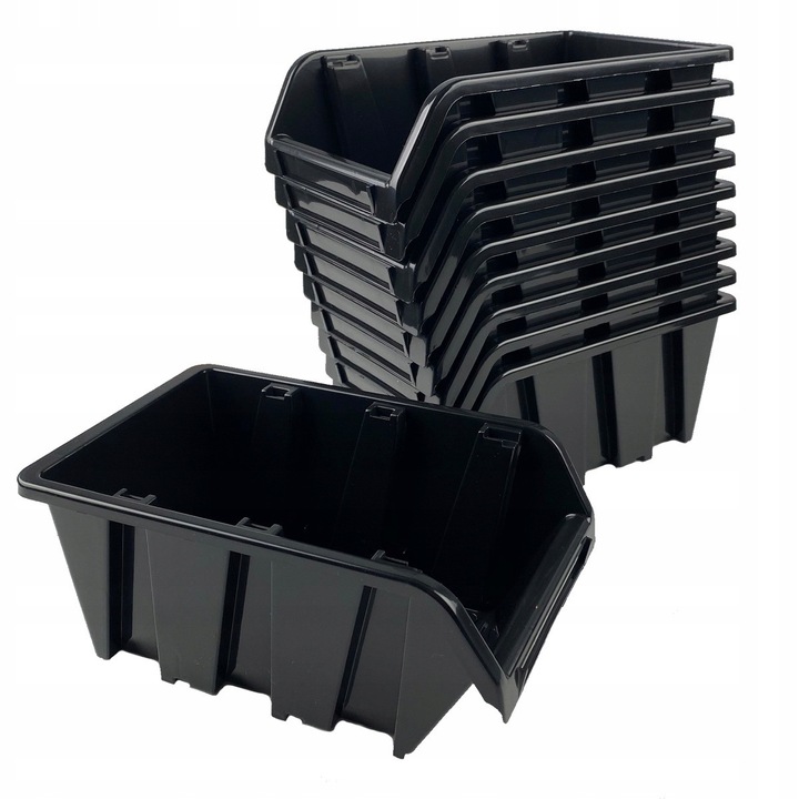 Begris NP12, fekete, 298x198x150mm rendszerező készlet, 10 db