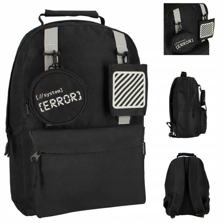 Iskolatáska Starpak Error, 1 rekeszes, vízálló anyagból, 42x30x14cm, 22l