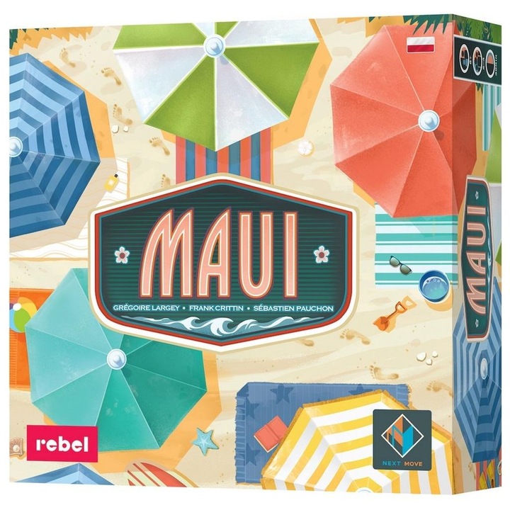 Maui társasjáték, 60 lap, 4 strand, többszínű