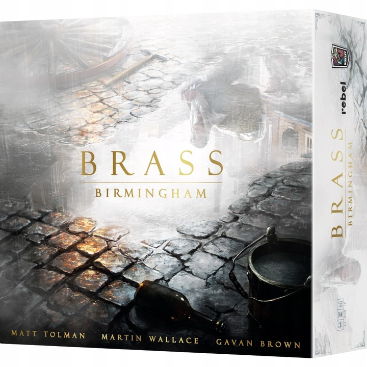 Brass: Birmingham társasjáték, deluxe kiadás, 4 tábla, 180 zseton, többszínű
