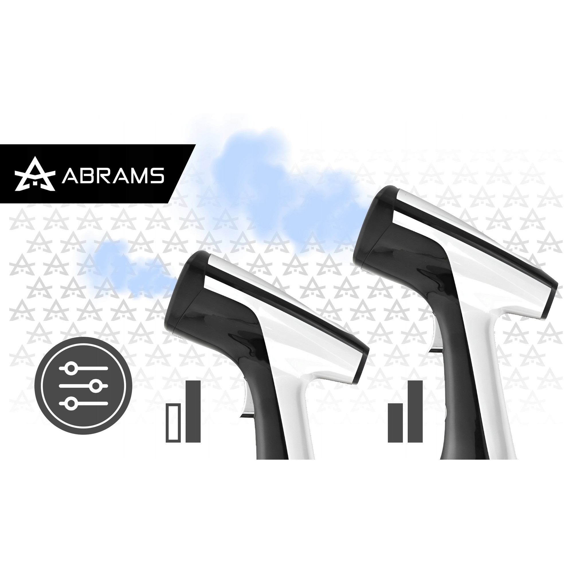 Parownica pentru imbracaminte Abrams, 1800W, 45g/min, ceramica, rezervor 300ml, cablu 2m