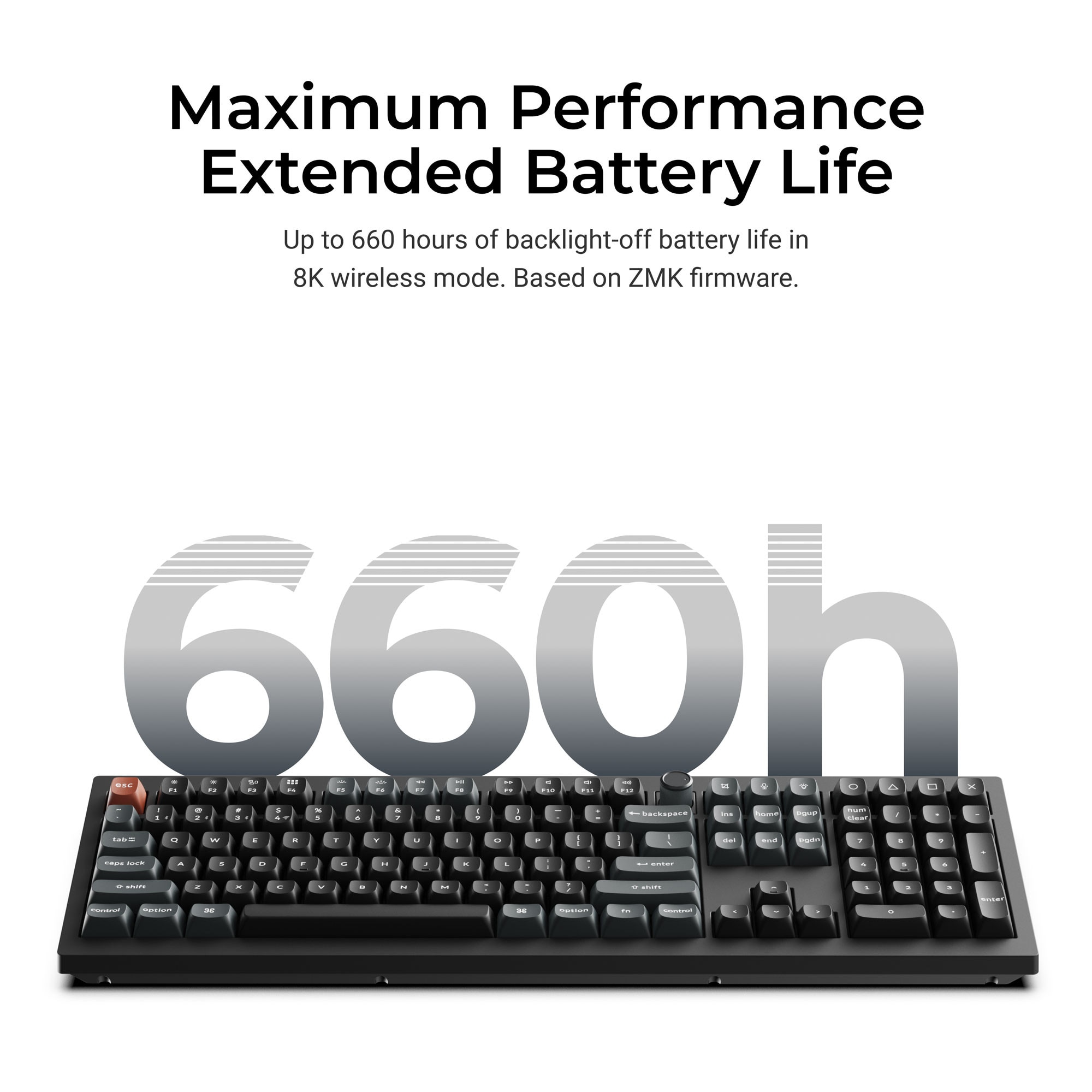 Tastatura mecanica wireless Keychron V6 Ultra 8K, BT/2.4GHz/Wired