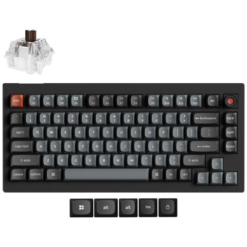 Tastatura mecanica wireless Keychron V1 Max, 2.4GHz/Bluetooth