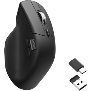 Mouse wireless Keychron M6, Tri-Mode (2.4GHz, Bluetooth 5.3, USB-C), senzor PixArt 3311, 12000 DPI, polling rate 1000Hz, baterie 800mAh, autonomie max 165h, 11 butoane programabile, switch-uri Silent Micro, Metal Scroll Wheel, Keychron Launcher, negru