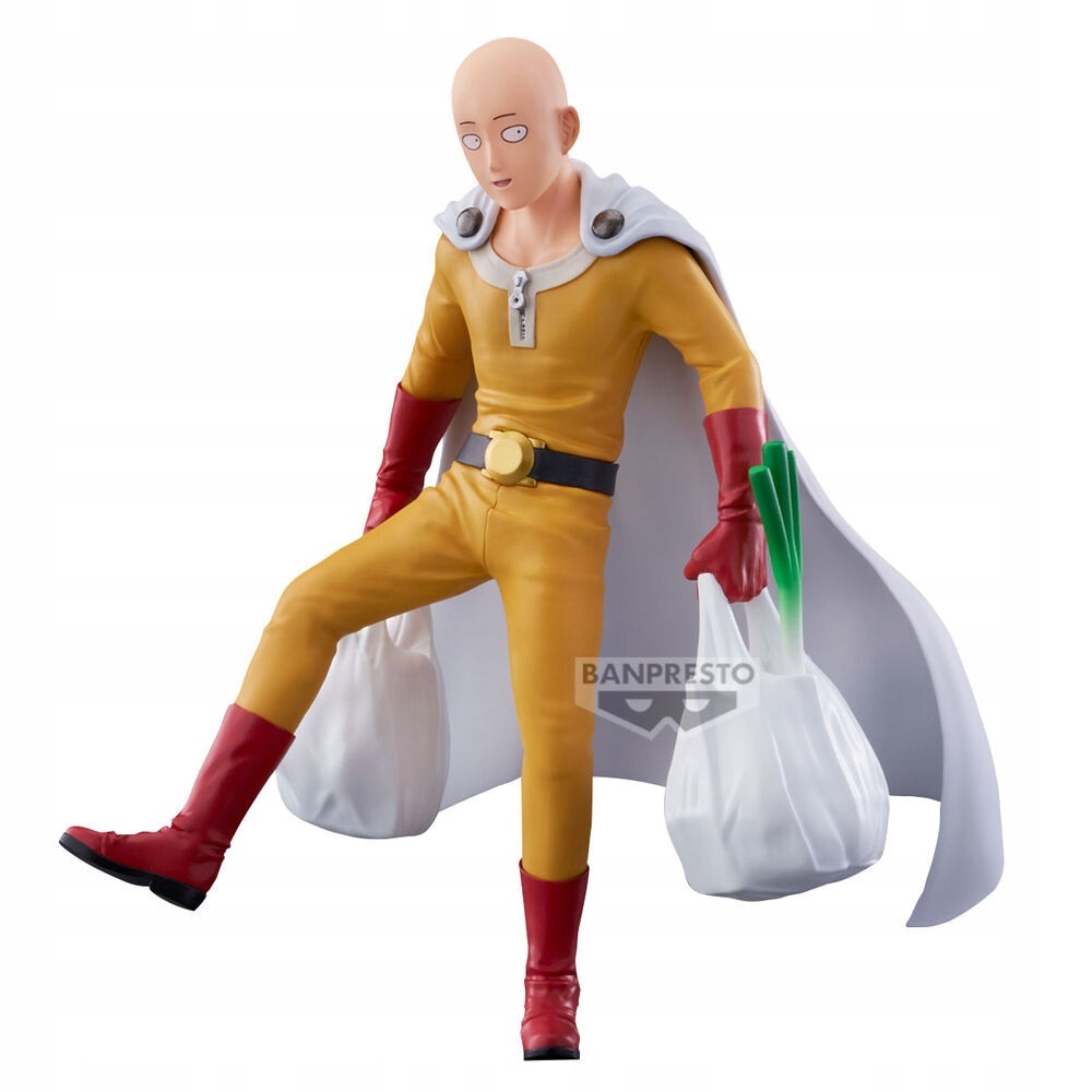 Figurina DXF One-Punch Man Saitama, aspect clasic, detalii
