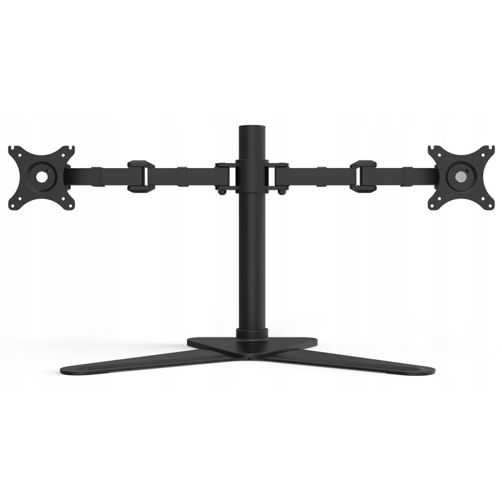 Suport de birou pentru doua monitoare NF22 Ergosolid, negru