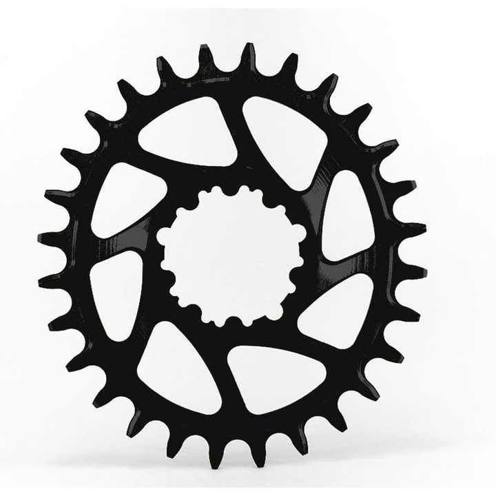 Foaie angrenaj Garbaruk ovala 34t, SRAM GXP/DUB, neagra, montaj direct