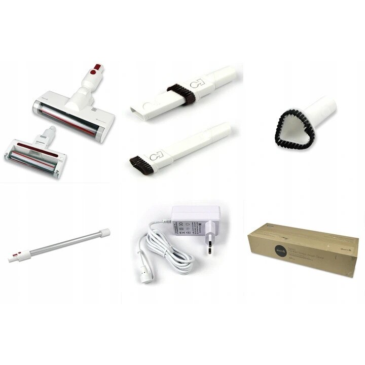 Aspirator vertical Deerma VC25, 2 niveluri de putere, alb, 23,5x29,5x114,5cm, set complet