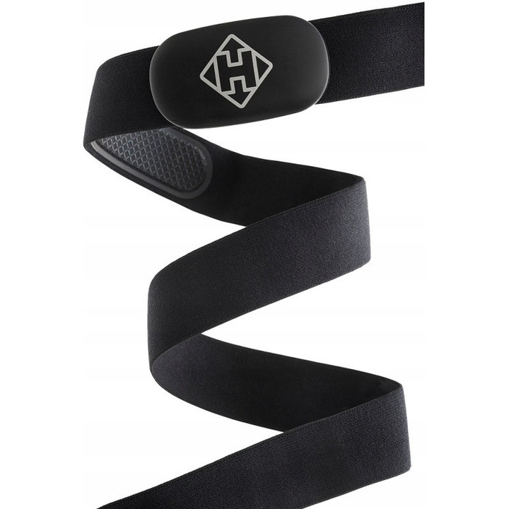 Pulsometru, senzor de ritm cardiac, 71-121cm, Dual Bluetooth, negru, set complet