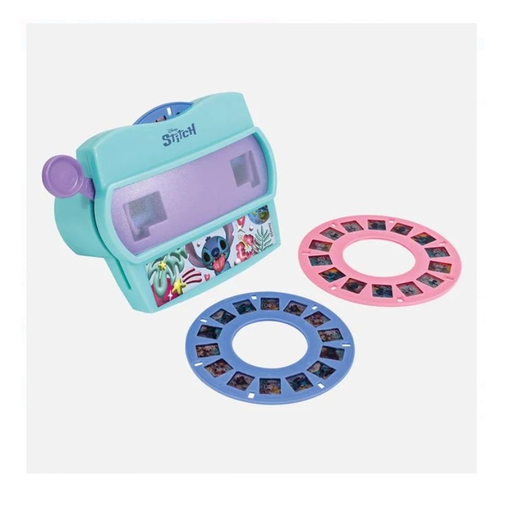 Set Dispozitiv 3D Viewer Stitch cu 2 Discuri, 28 imagini, pentru băieți, 3 ani, plastic