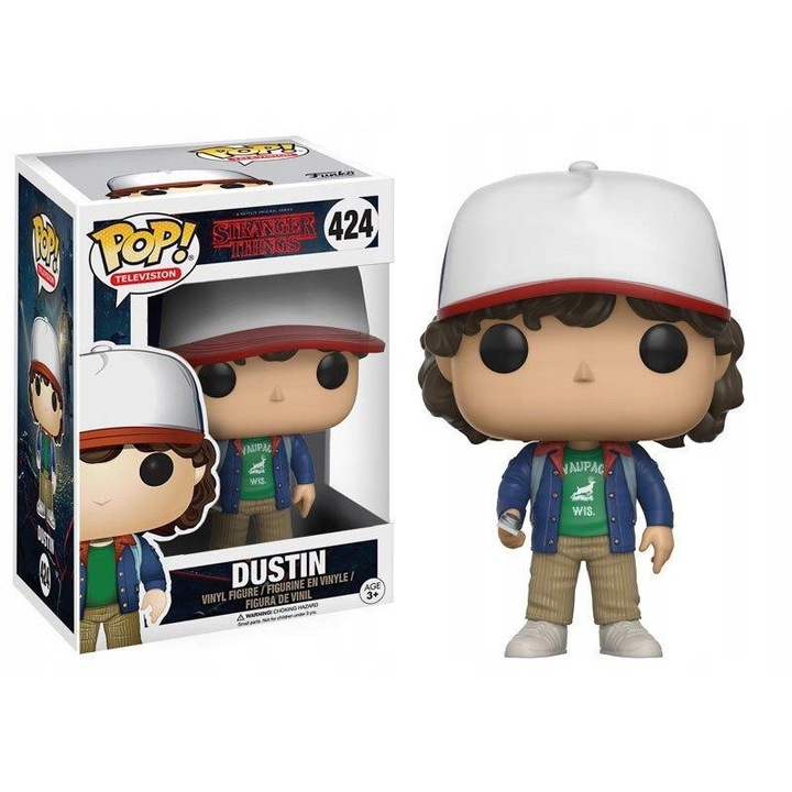 Колекционерска фигурка Funko Pop! Дъстин, Stranger Things, лимитирана, 10см, винил