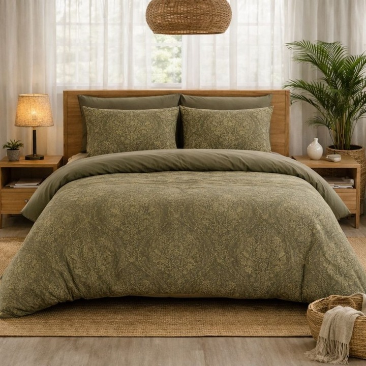 Спален комплект Spalno Belio.bg Serene Meadow, 5 части комплект, Ранфорс