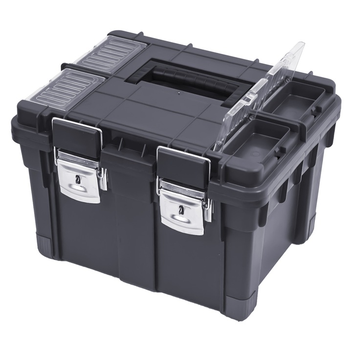 Szerszámrendező készlet, PATROL, polikarbonát, fekete, 4 darab