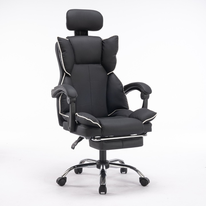 Scaun de birou, PLATAN SOFA, pentru birou si acasa Negru rotativ ergonomic