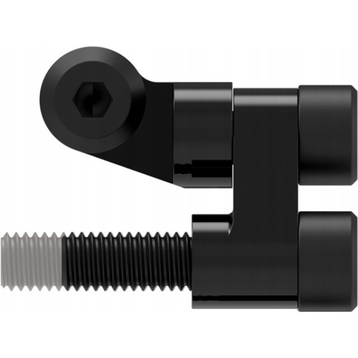 Suport montaj Flexi Stem Lezyne, aluminiu CNC, 10x40mm, negru satinat