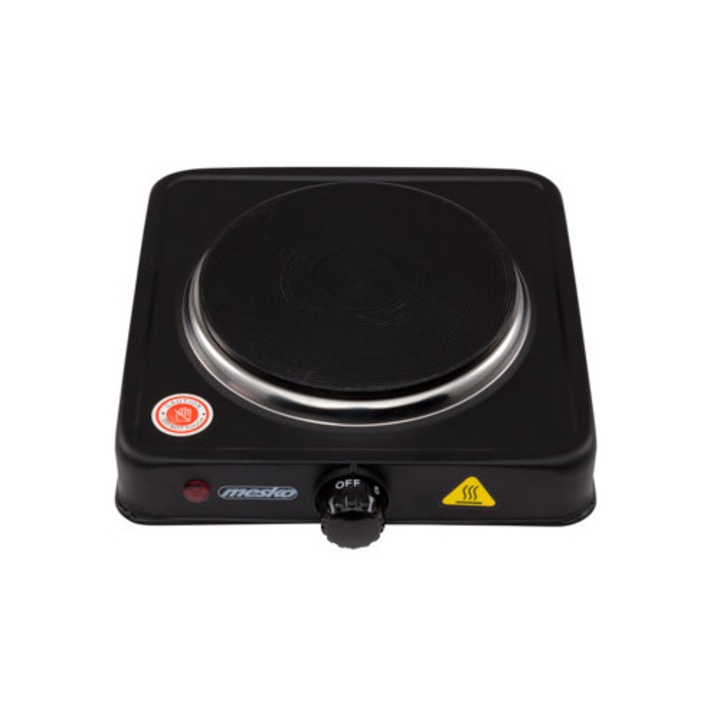 Mesko elektromos főzőlap, MS 6508 modell, 1000W, 150mm, 31.5x27x8.5cm