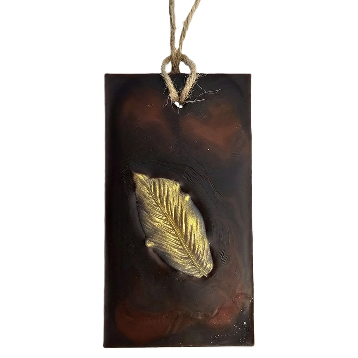 Odorizant de Dulap Premium, Tableta din Ceara Naturala de Cocos, Wax melts, Tabaco Vanilie, Handmade, Design Elegant, Parfum Rafinat 25 grame