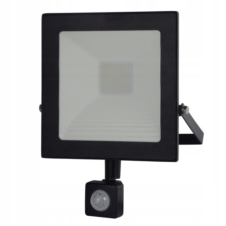 Lampa LED halogen 30W 4250lm IP65 4000K cu senzor de miscare, dimensiuni 202x270x60mm