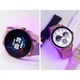 Smartwatch dama JG Smart, roz-auriu, 1.43 inch, 4GB memorie, set cu bratara si incarcator