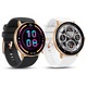 Smartwatch dama JG Smart, roz-auriu, 1.43 inch, 4GB memorie, set cu bratara si incarcator