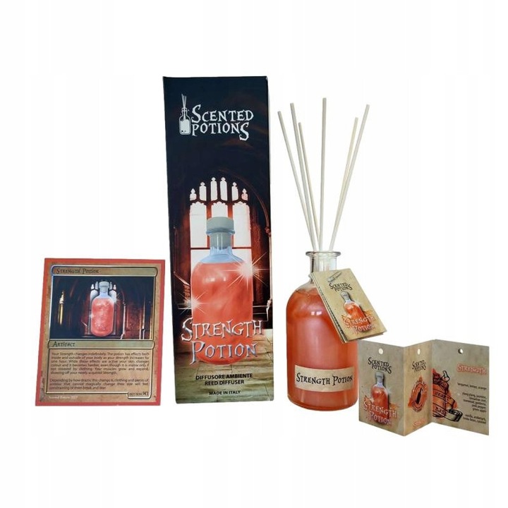 Dyfuzor de aroma Scented Potions, 250 ml, bergamota, vanilie, set complet