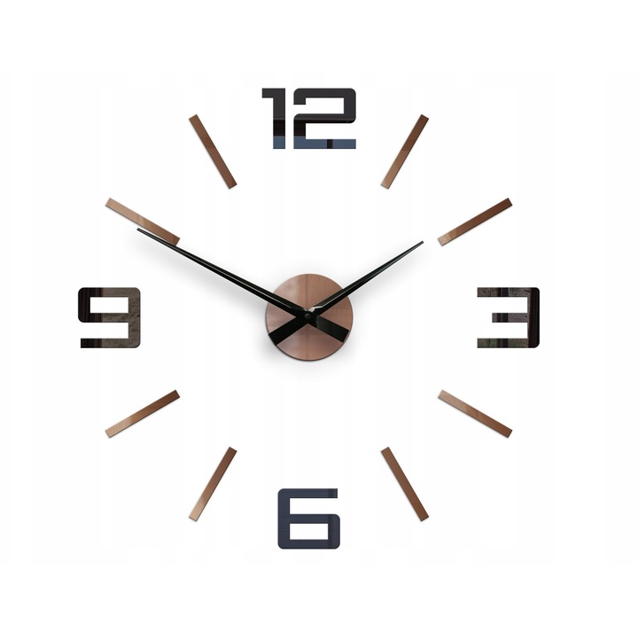 ModernClock dekoratív óra, többszínű, 60cm, ultra csendes kvarc mechanizmus