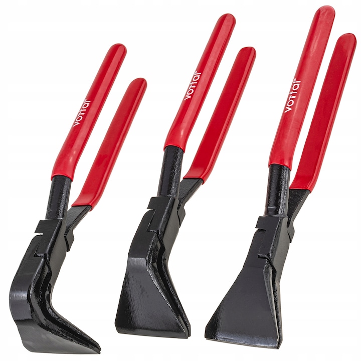 Set de clesti de tigla pentru indoirea tablei, 3 piese, 45x270mm, 90x270mm, 180x275mm, antiderapant