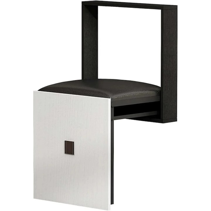 Fali összecsukható cipőpad, helytakarékos, masszív, fekete