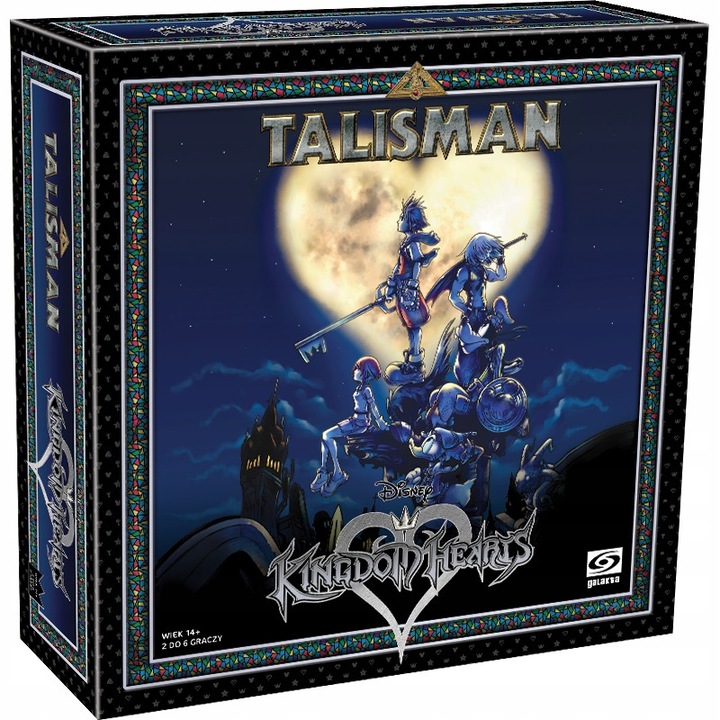 Társasjáték Talisman: Kingdom Hearts, 11 kártya, 4 Beszerzési kártya, 100 kalandkártya, 24 varázslatkártya, többszínű