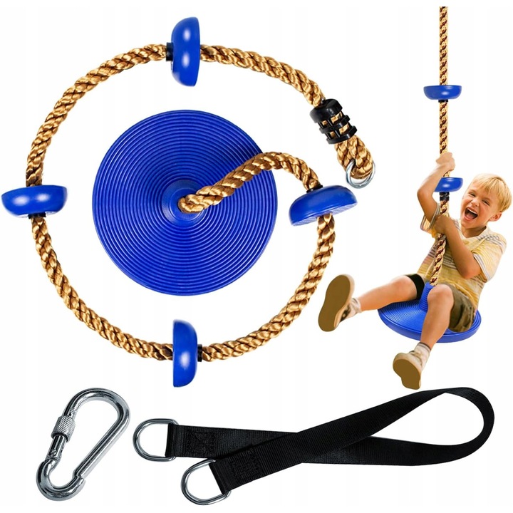 Детска люлка с платформа за катерене, 190×30 см, максимално натоварване 100 кг