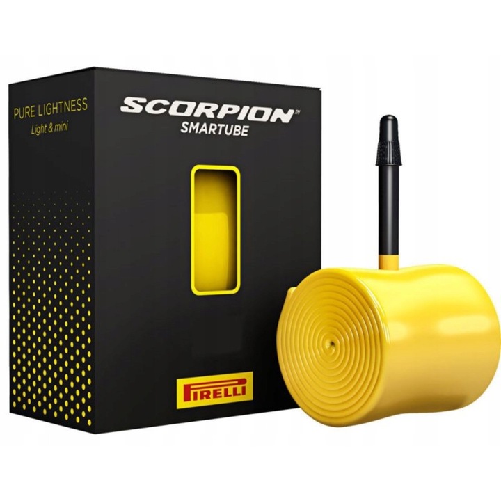 Pirelli Scorpion SmarTUBE kerékpár belső gumi 29x2,2-2,6 Presta 42mm, TPU, sárga