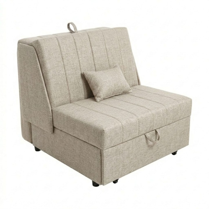 Разтегателен фотьойл Smart Living Studio Casa, разтегателна повърхност 80 x 195 x 50 см, лате