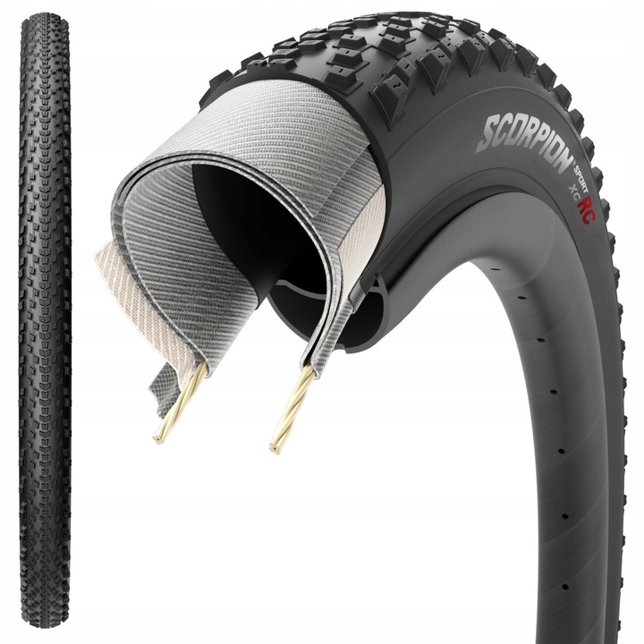 Cauciuc MTB Pirelli Scorpion Sport XC RC 29x2.20", Tubeless Ready, 670g