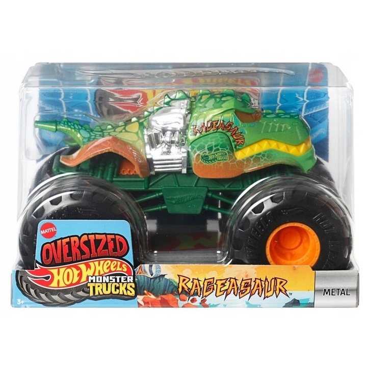 Masinuta set Hot Wheels Monster Truck, multicolor, 3x10cm